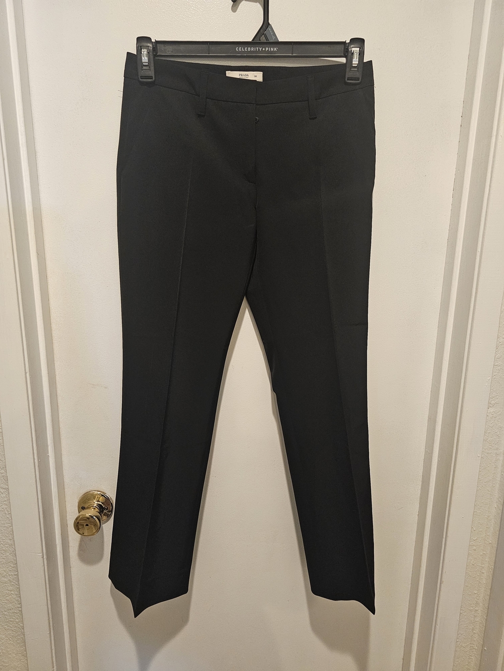 Prada Black Women's Straight-Leg Tailored Trousers